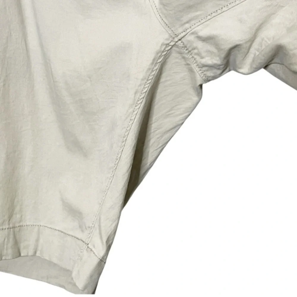 Faherty Island Life Shorts Men's Size 40 Beige Organic Cotton Stretch Casual